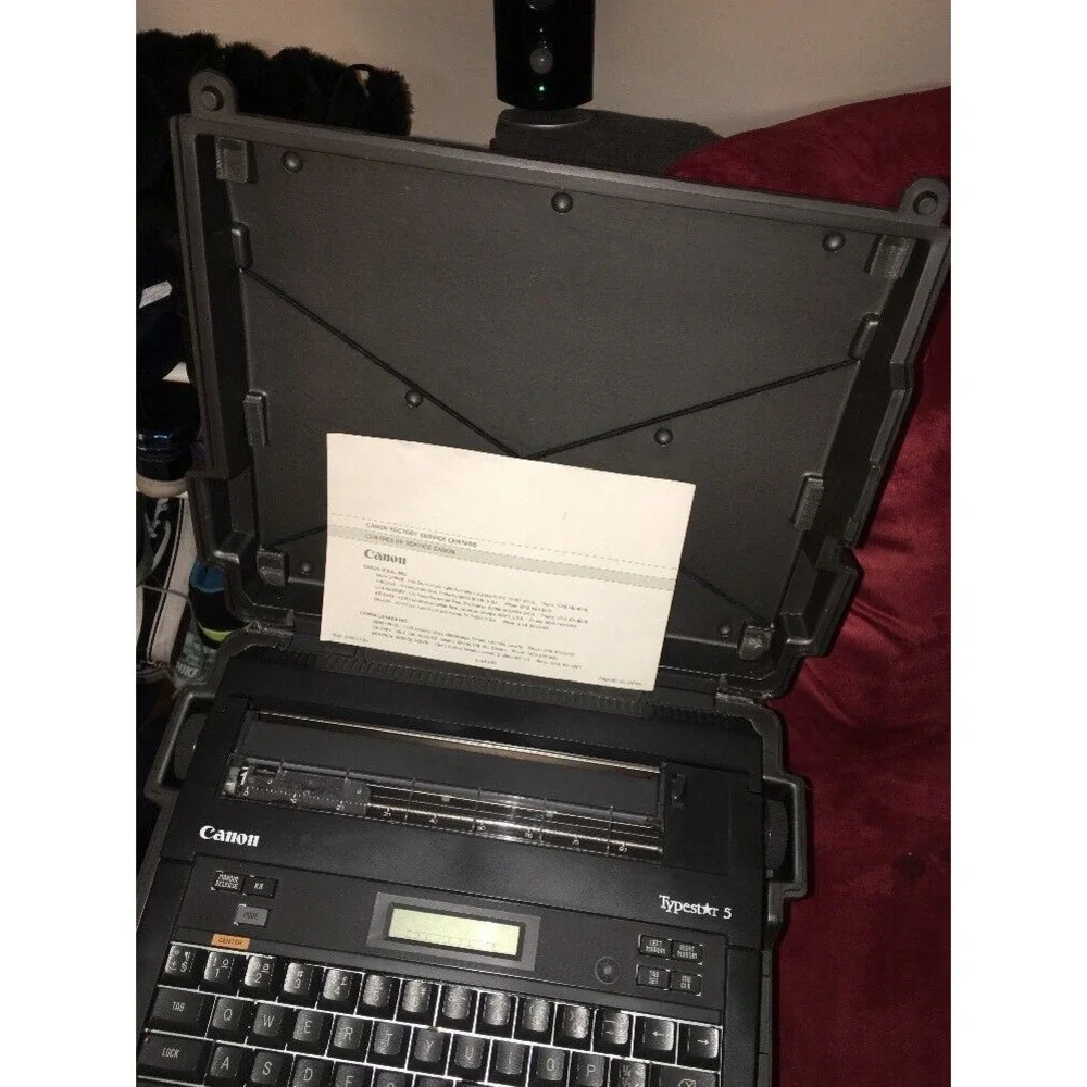Canon S-50 Portable Electronic Typewriter Battery Powered Vintage